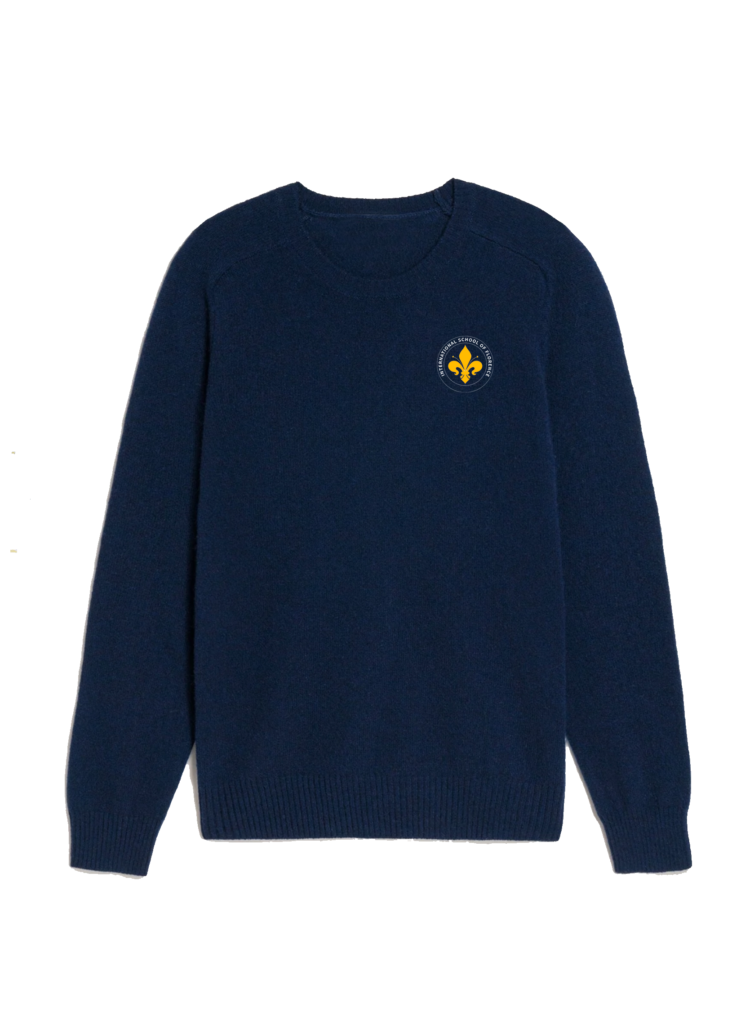 Maglione unisex blu navy, Unisex navy blue sweater