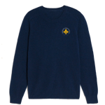 Dark navy crewneck jumper for school uniform layering