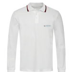 White long sleeve polo shirt
